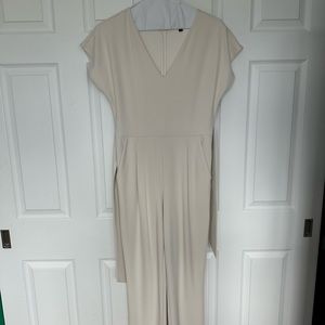 Cream colored Express jumpsuit